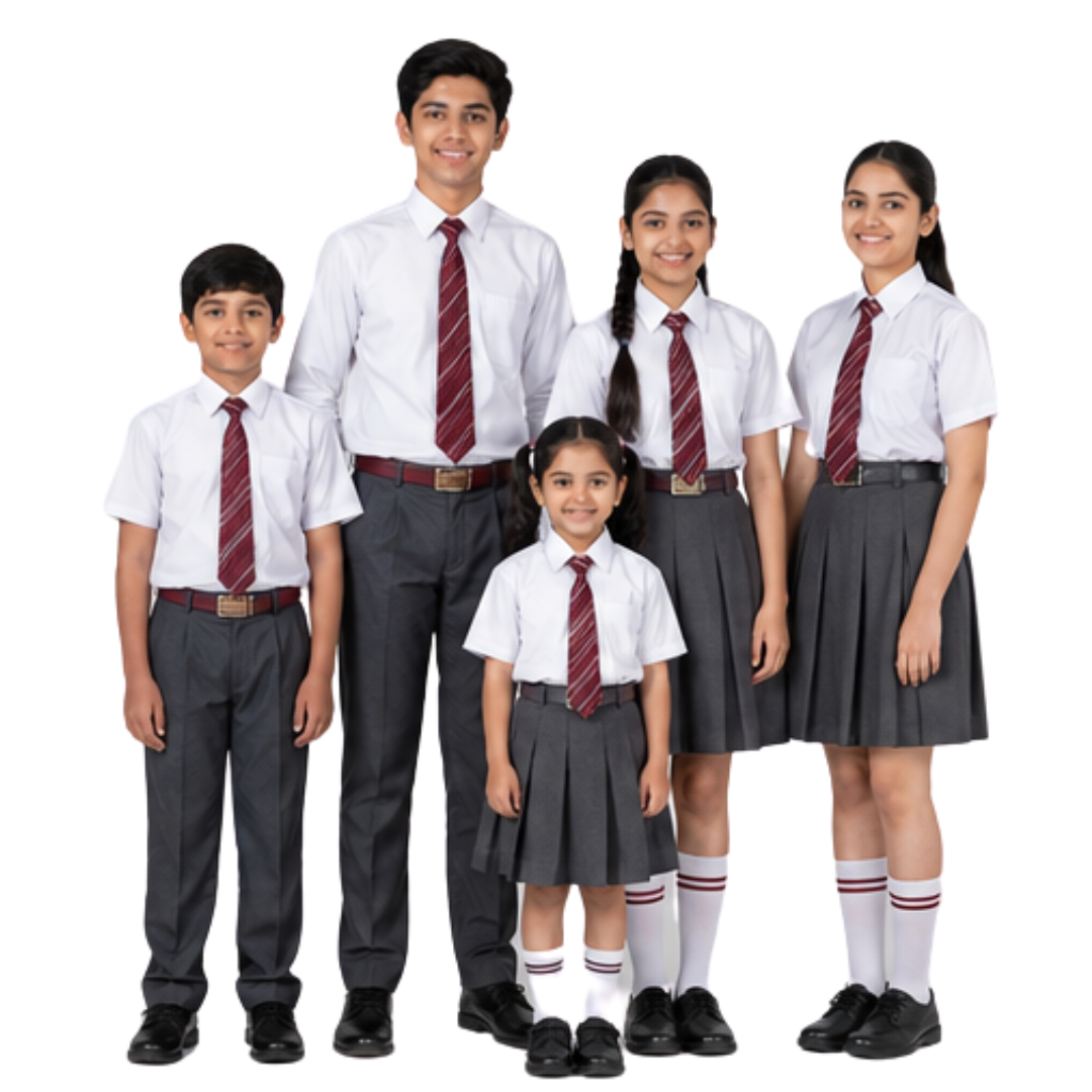 Classic School Shirt Tie Uniform Set