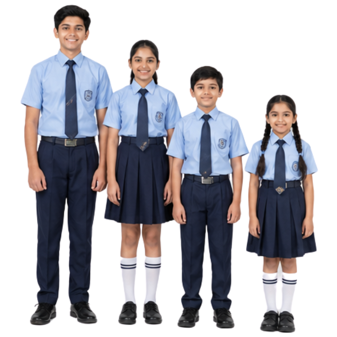 Neat School Uniform Shirt Trouser Set