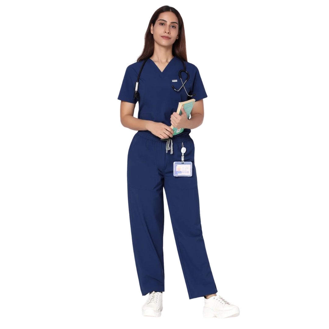 Womens Stylish Hospital Scrub Uniform Set