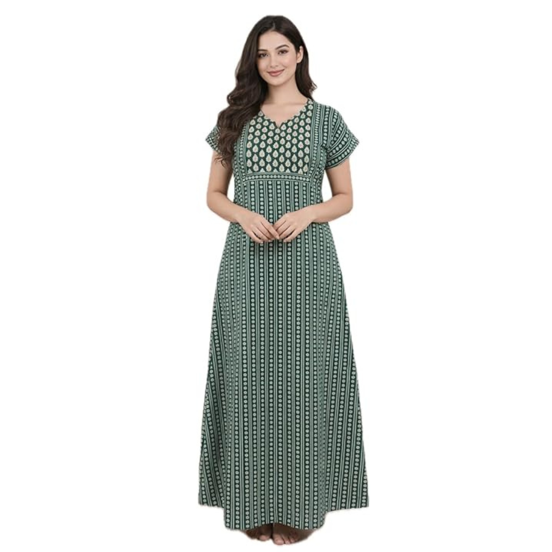 Printed Cotton Comfortable Daily Wear Nighty